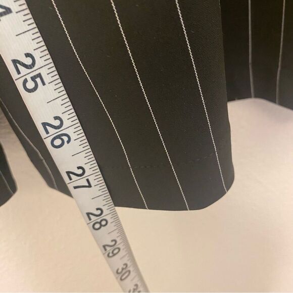 Kelle dance black pinstripe costume 2 piece wide leg pants Bandeau top 3530 MA - Picture 6 of 10